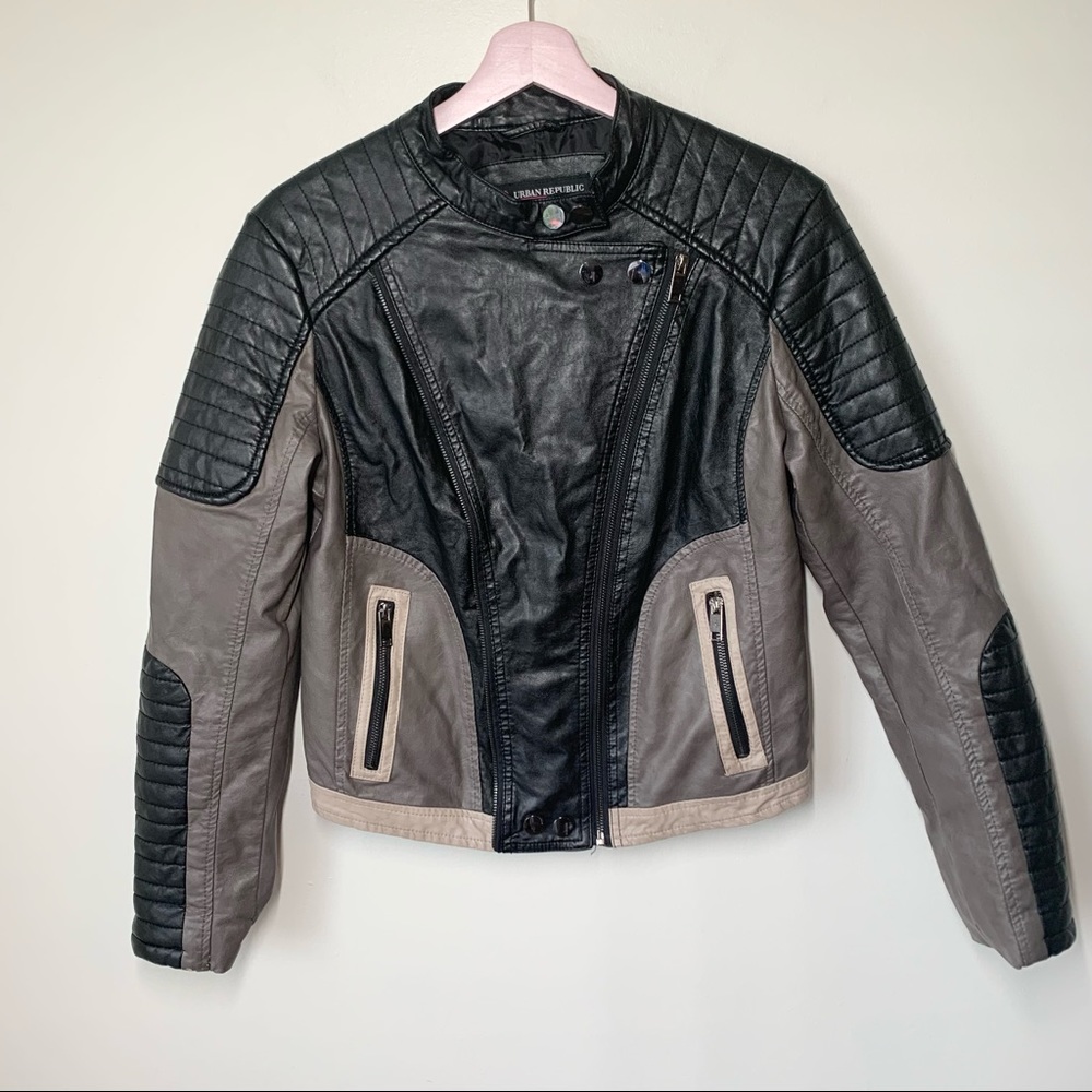 Urban Outfitters Moto Bomber Jacket Size Medium